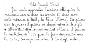 French cursive